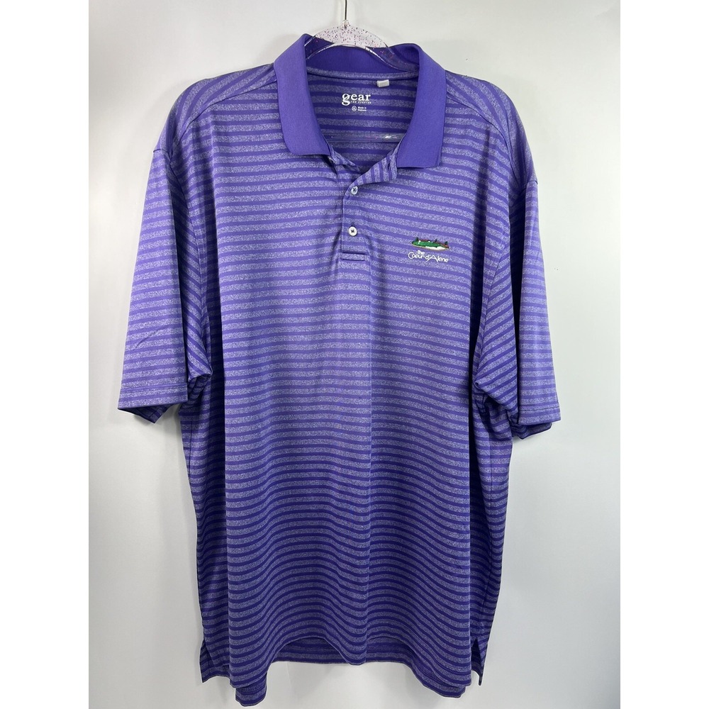 Gear for Sports Polo Men's Sz  XXL Purple‎ Short Sleeve Idaho's Coeur d'Alene